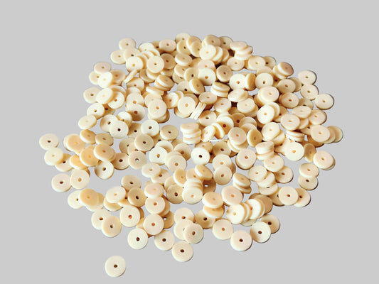 Katsuki kralen cream yellow (6mm)